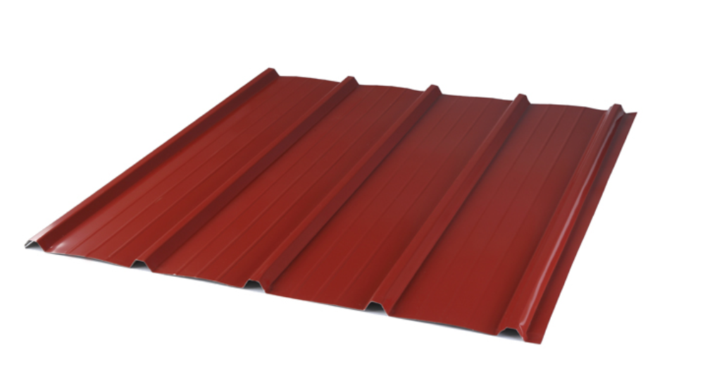 Rib type galvanized steel roofing sheets in multiple colors used for durable and weather-resistant roofing applications