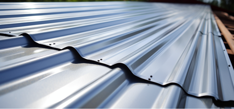 Galvanized steel roofing sheets with corrugated profile designed for durable and corrosion-resistant roofing applications