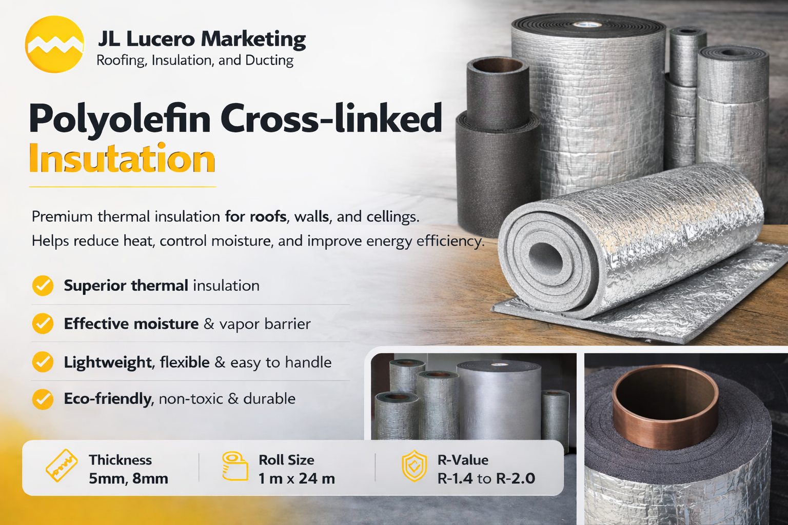 Polyolefin cross-linked Insulation