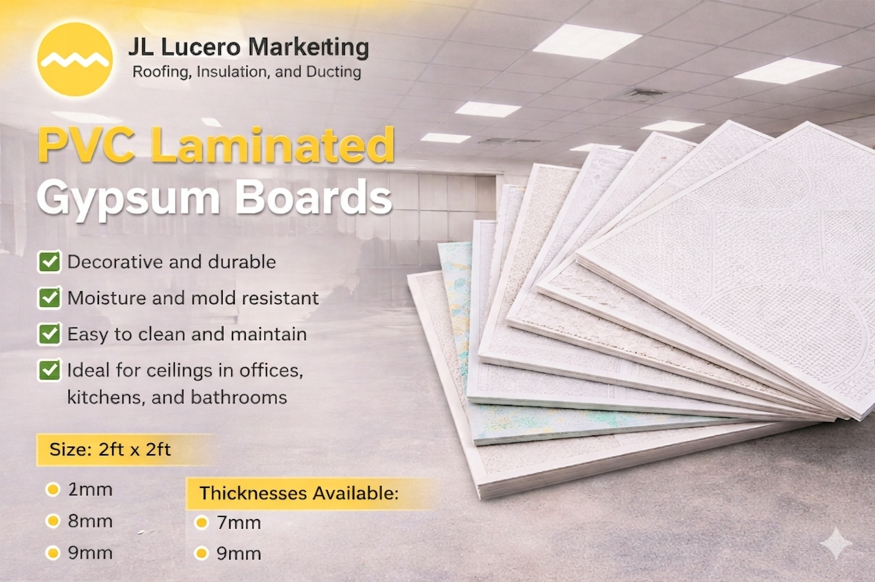 PVC Laminated Gypsum Boards
