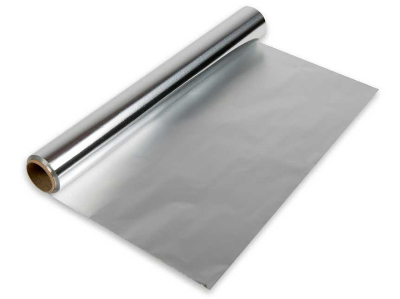 Aluminum foil roll used for roof insulation, duct wrapping, and heat reflective barrier applications