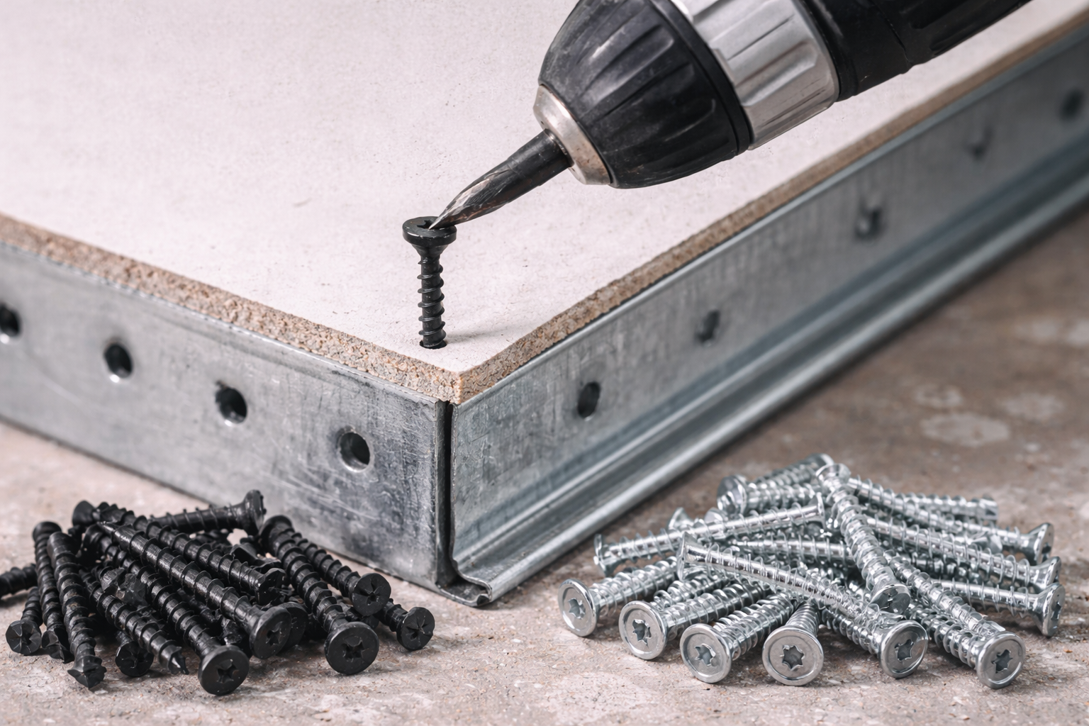 Gypsum/fiber screw