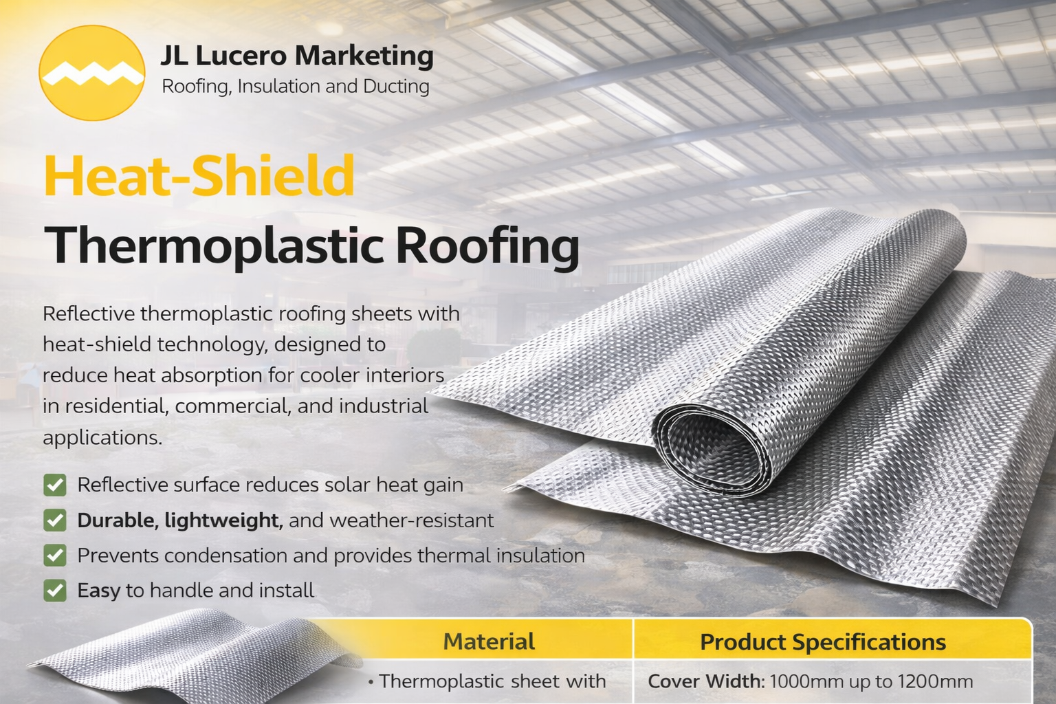 Heat-Shield Thermoplastic Roofing